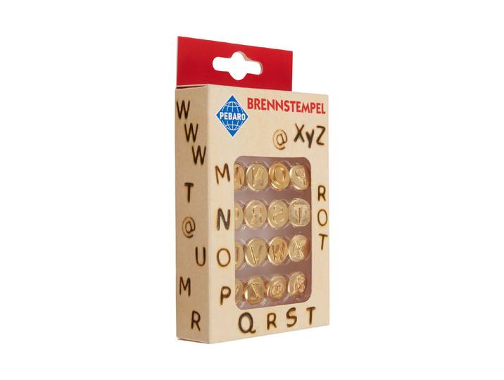 Brennstempel Buchstaben M-Z aus Messing