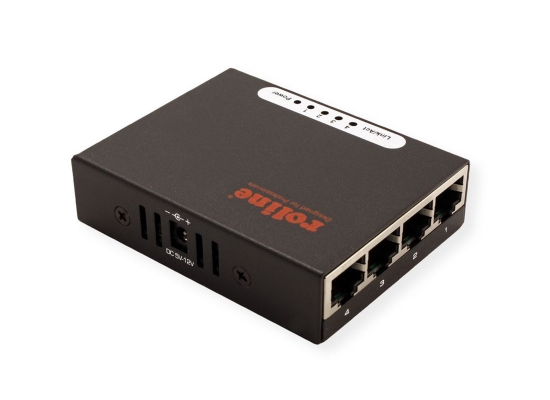 Roline Pocket Gigabit-Ethernet-Switch, schwarz