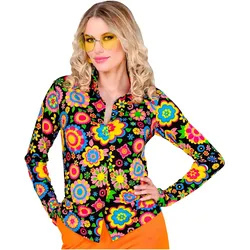 Widmann THE 60s FASHION - colorful flowers (Bluse), L/XL (L)