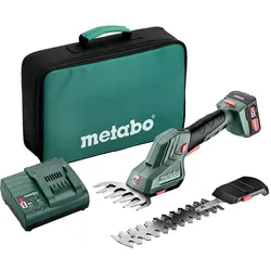 Metabo Akku-Strauch- und Grasschere PowerMaxx SGS 12 Q Werkzeugtasche - 12V 1x2Ah Li-Power + SC 30 - 601608500