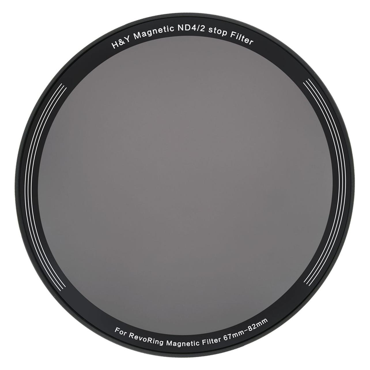 H&Y Magnetfilter ND4 für REVORING 67-82mm (82 mm, ND- / Graufilter) (HY-RMN4-82)