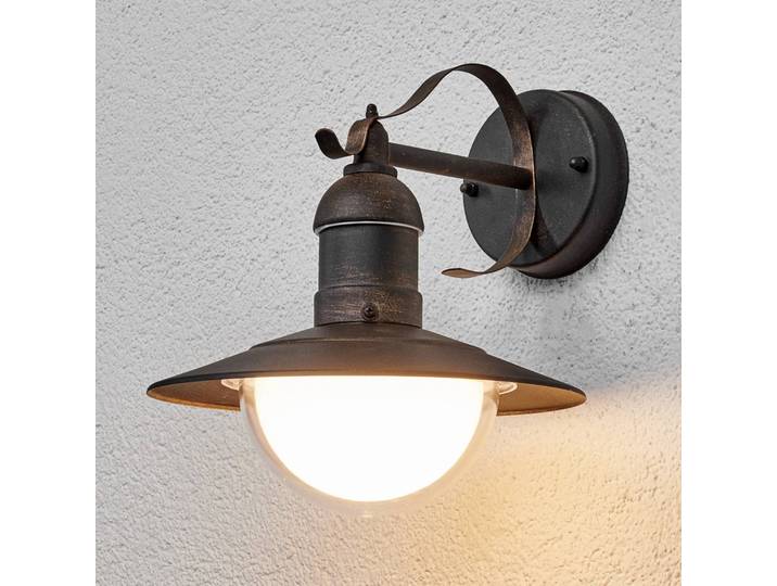 LED Außenwandleuchte CLEA Lindby, kupfer, Edelstahl, Modern