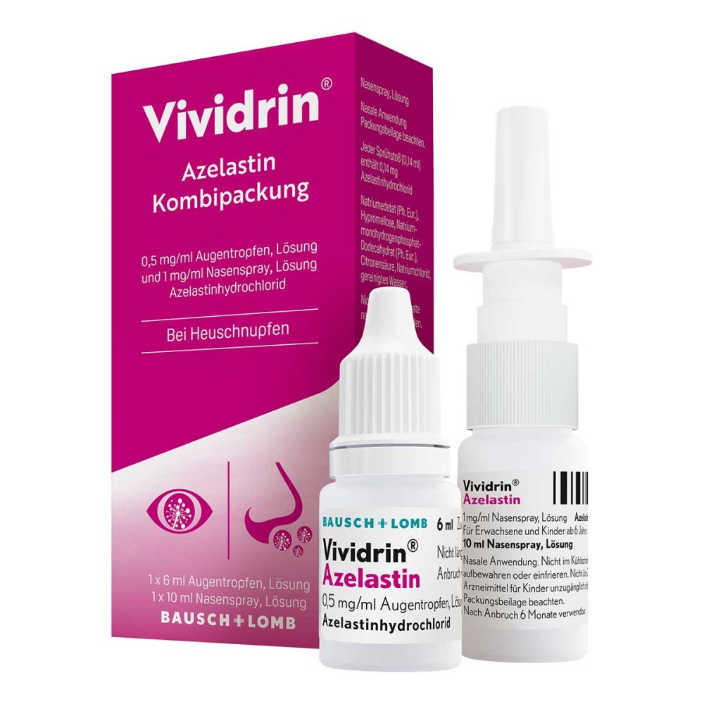 Dr. Gerhard Mann Vividrin Azelastin Kombipackung bei Heuschnupfen & Allergien 17585565