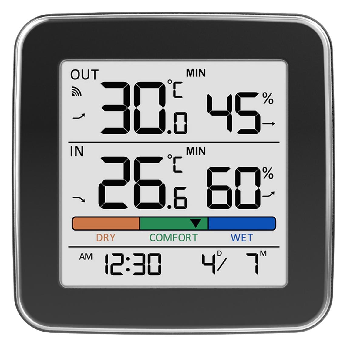 Greenblue Funk-Wetterstation, Temperatur + Luftfeuchtigkeit IN/OUT GB169 B (GB169 B)
