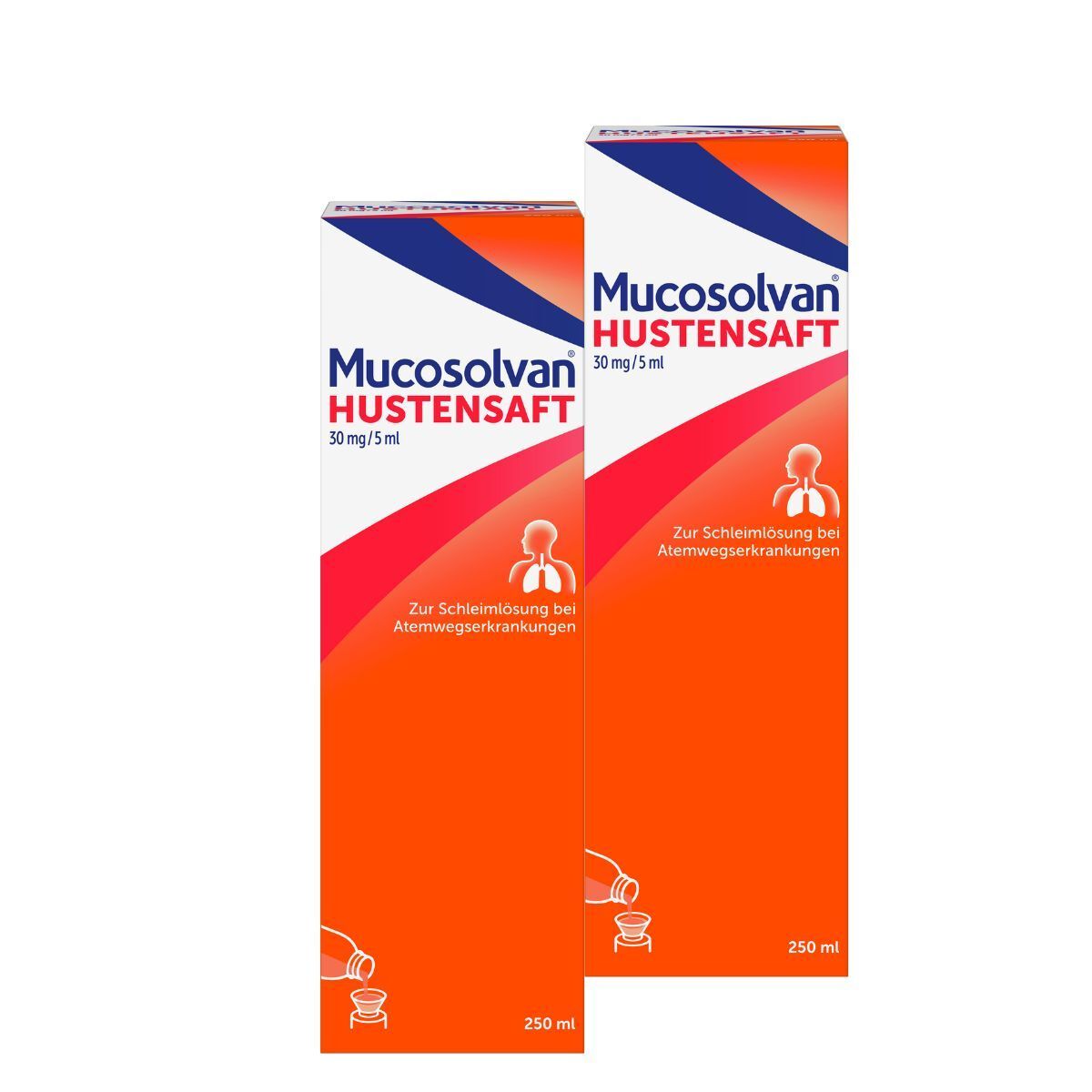 Mucosolvan Saft 30 mg/5 ml Doppelpack 2x250 Lösung zum Einnehmen