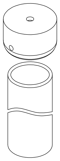HSK Duschkabinenbau KG HSK Ersatzteile Deckenstrebe, Premium / Exklusiv, Höhe 1.400 mm Höhe 1.400 mm, Weiß, E85335-04 E85335-04