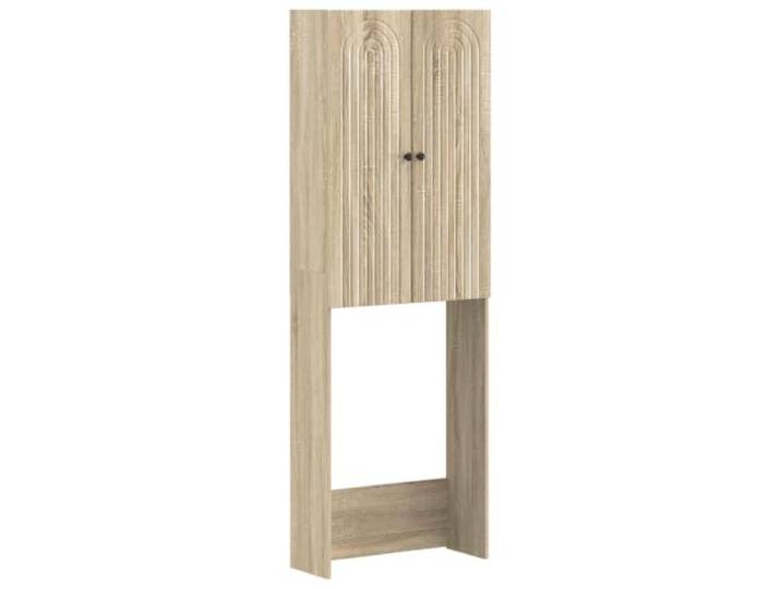 Heofavd Toilettenschrank ALKMAAR Sonoma-Eiche Bad Regal 66x25,5x190 cm