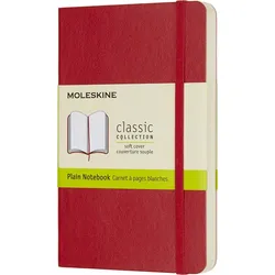 Moleskine Blanko Notizbuch P rot weicher Einband