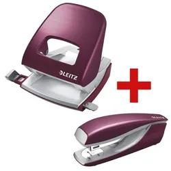 Leitz Tacker-Locher Büroset »5006 NeXXt Style & 5562 NeXXt Style« rot, 10.7x10x13.7 cm