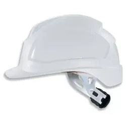 uvex pheos E-WR Schutzhelm ohne Lüftung für Elektrikbereich - mit Drehradsystem - langer Schirm weiß 52 cm - 61 cm - 9770030 - weiß