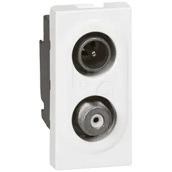Legrand 078795 Mosaic TV-SAT Anschlussdose 1-modulig Farbe: Ultraweiß