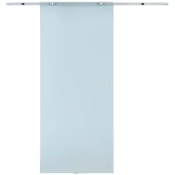 HOMCOM - Glasschiebetür - H2050 x L1025 x D8 mm - transparent
