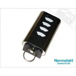 Normstahl Handsender Mini, 433 MHz Rolling Code, 4-Befehl - schwarz