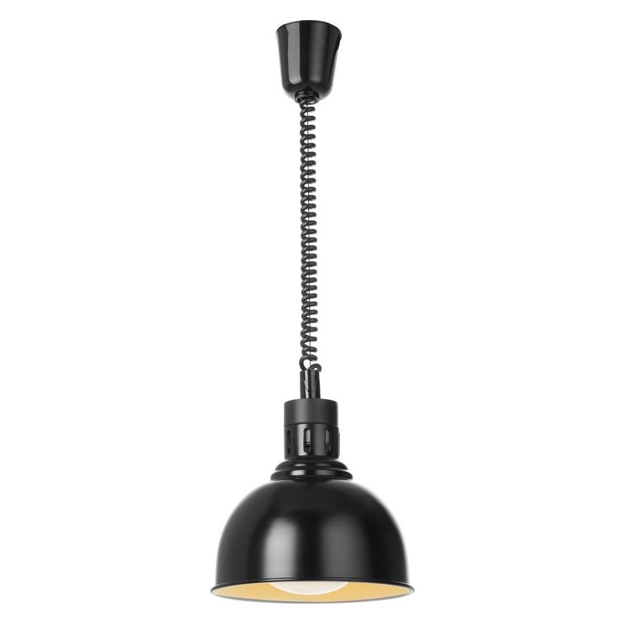 Hendi Höhenverstellbare Wärmelampe, kuppelförmig,, Schwarz, 230V/250W, Ø250x(H)207mm (76449468)