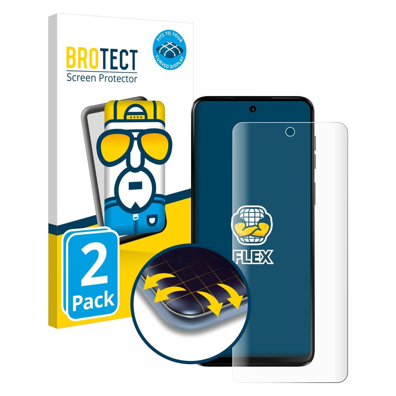 Brotect Fullscreen Schutzfolie Displayschutz Folie Klar Transparent (Motorola Moto C) (5156343)