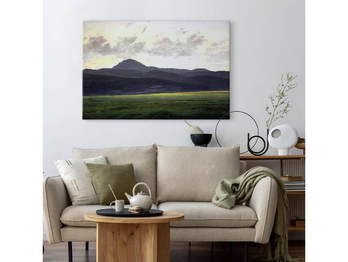 Leinwandbild Berglandschaft in Böhmen Filz Grau/Grau 60 x 40cm