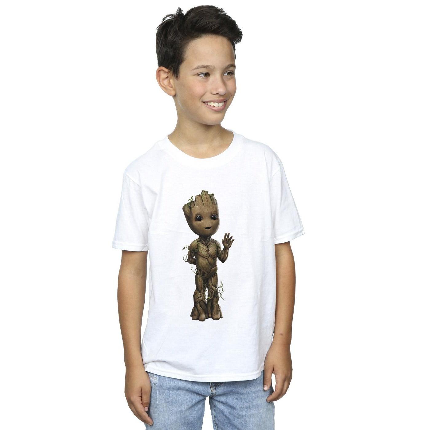 Marvel Jongens Ik Ben Groot Golf Positie T-Shirt (Wit)