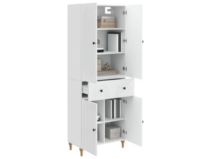 KTHLBRH Set mit 2 Schränken aus Holz, 66 x 34,5 x 90 cm Aufbewahrungsschrank für Wohnzimmer, elegantes Design, geeignet für den Garten, praktisch und vielseitig