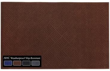 A1 Home Collections All Weather Durable Polypropylene Non Slip Backing Rubber Door Mat