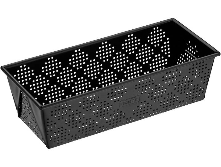 Brotbackform KAISER BACKFORMEN Inspiration , schwarz, B:11cm L:25cm, Stahl, Küchenformen, Brotbackform, perforiert, antihaftbeschichtet, sauerteigbeständig
