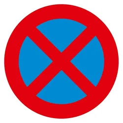 Moravia, Sicherheitskennzeichnung, PROline-thermo Bodenmarkierung Symbol "Halteverbot"