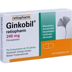 Ginkobil Ratiopharm 240mg 30 ST