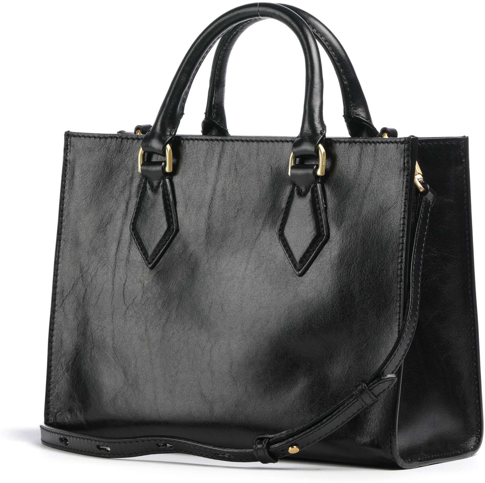 The Bridge Ida Handtasche aus Leder, schwarz
