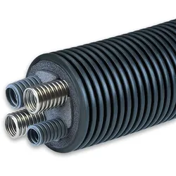 Fernwärmeleitung Wärmepumpenrohr kombiniert (Ausführung: Ø160 mm. 2x DN40)