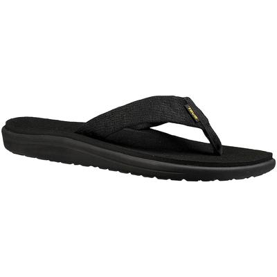 Zehentrenner TEVA "Voya Flip Mens", Herren, Gr. 40,5, schwarz, Textil, Schuhe Schlappen Zehentrenner