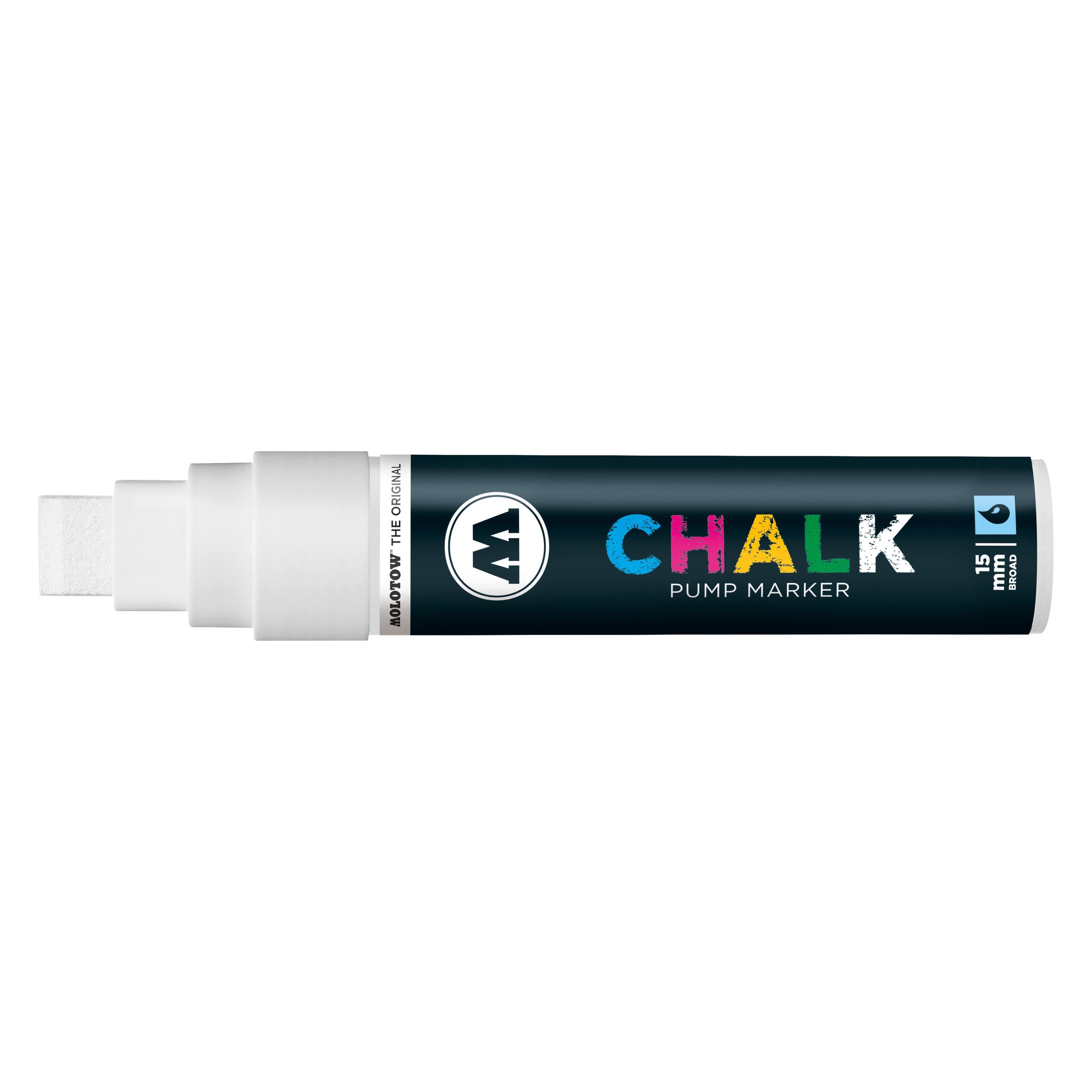 Molotow Windowmarker Chalk nachfüllbar 15mm weiss (1x) (MO628005)