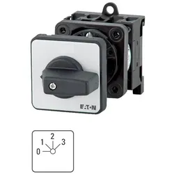 Eaton 011508 Stufenschalter, T0, 20 A, Zwischenbau, 2 Baueinheit(en), Kontakte: 3, 45 °, rastend, mit 0-Stellung, 0-3, Abwicklungs Nr. 171 T0-2-171/Z