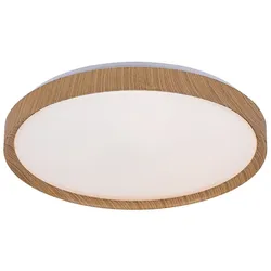 Rabalux 3500 LED-Deckenleuchte Sherwood 1x50W | 4000lm | 3000-6500K | RGB - Fernbedienung, einstellbare Lichttemperatur, Sterneneffekt, Timer, Nachtmodus, dimmbar, Holz