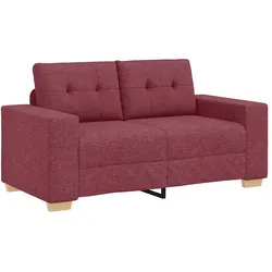 vidaXL Loveseat-Sofa Weinrot 160x77x82 cm Stoff