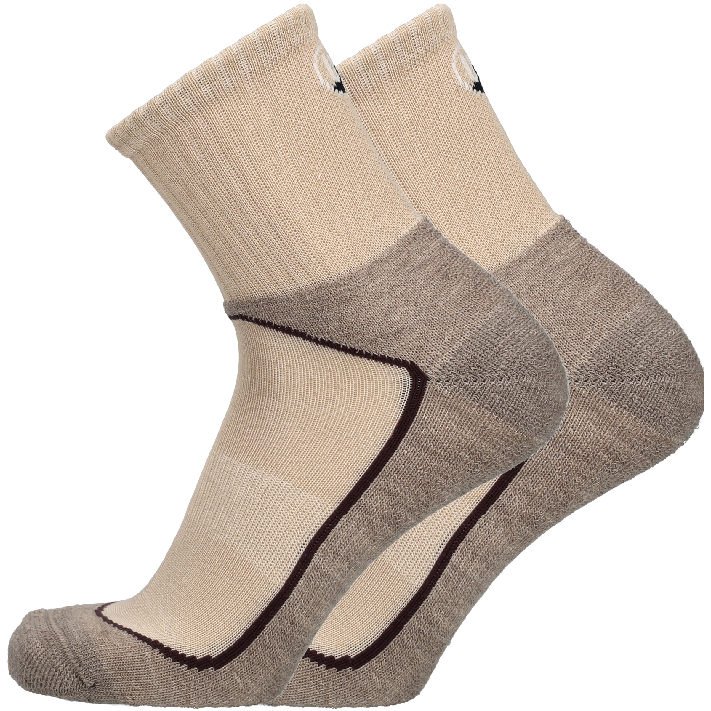UphillSport Rakka Wandersocken beige Größe 39 Trekking Schnell trocknend Lyocell (Tencel) | Merinowolle