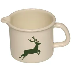 Riess Schnabeltopf Ø9cm 1/2L Hirsch Grün Emaille