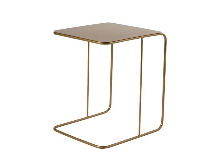 table d'appoint en métal Poet 47 x 46 x 57 cm - Or