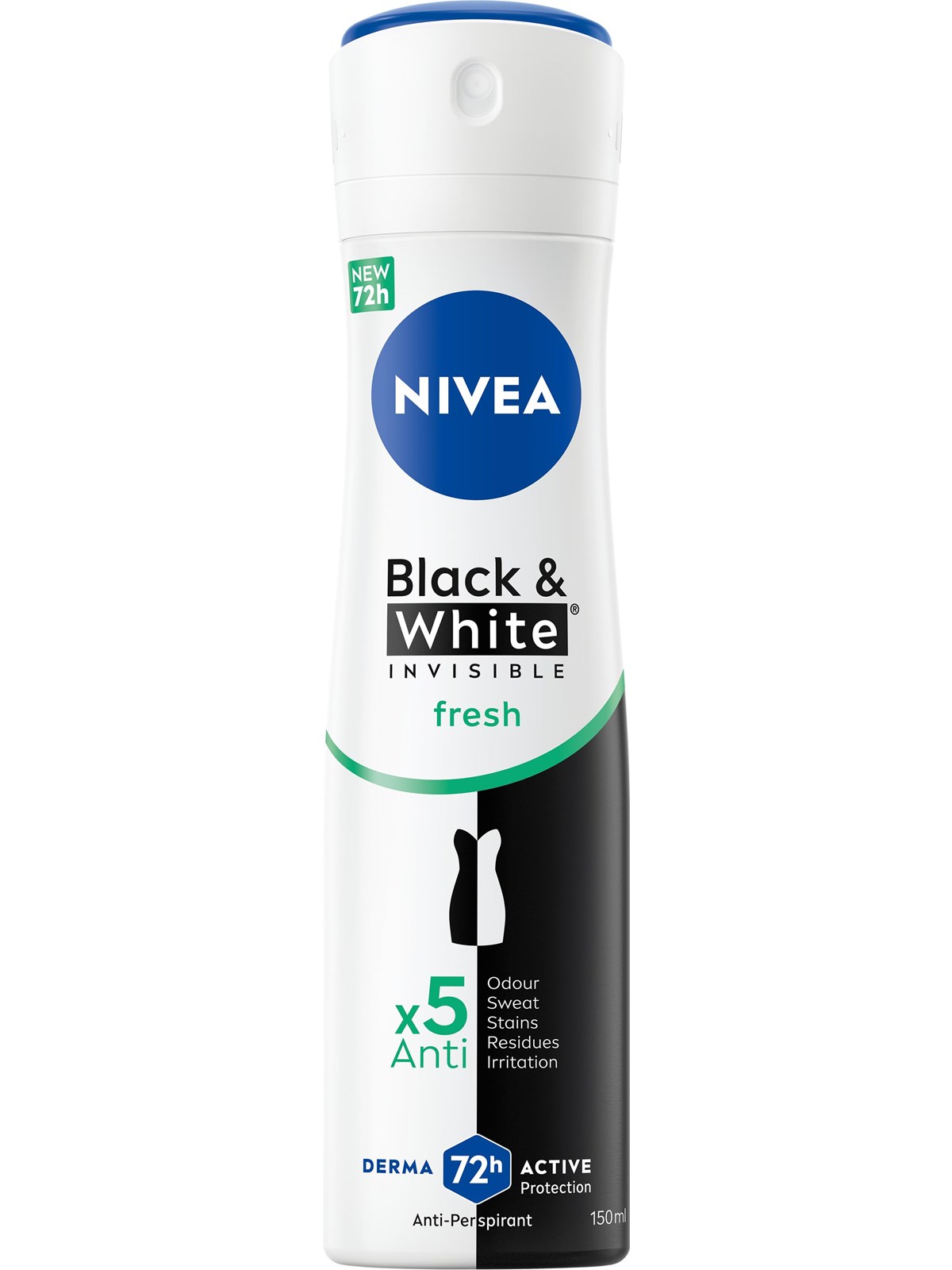 Nivea Black & White Invisible Fresh Deospray - 150 ml