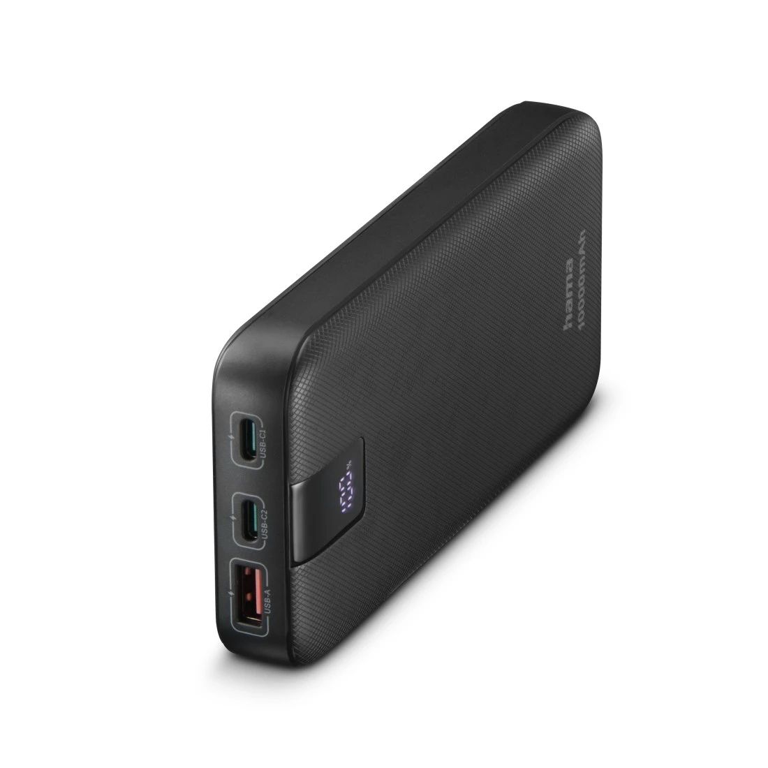 Hama 10000 mAh Powerbank USB Typ-C 201718 Power Pack PD10 (Anthrazit) 00201718