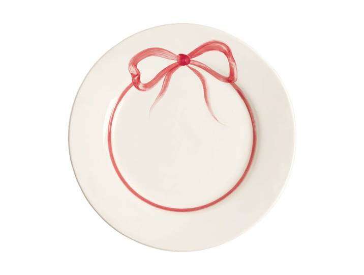 Pick a Poppy Assiette Bow Dark Pink, 28 cm