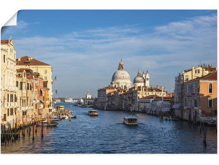 Poster ARTLAND Kirche Santa Maria della Salute Venedig , blau (farbe bild(er): blau), B:60cm H:40cm, Bilder, Poster, ohne Rahmen