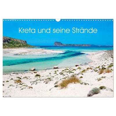 Kreta und seine Strände (Wandkalender 2027 DIN A3 quer), CALVENDO Monatskalender