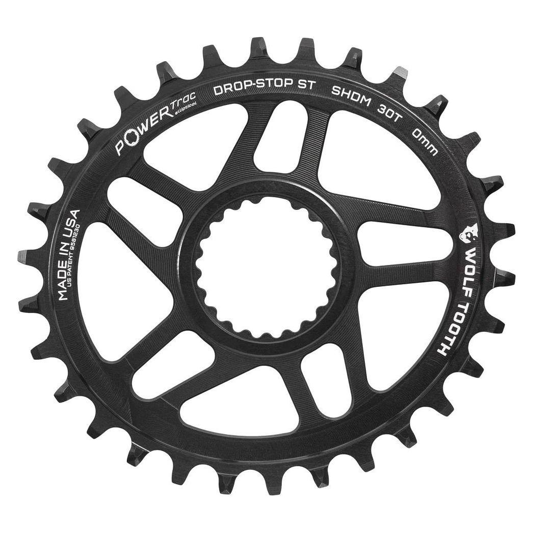 Wolf Tooth PowerTrac Elliptical Shimano Direct Mount Kettenblatt, Boost 52mm/Offset 0mm, 30 Z., Drop (30) (66571289)