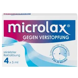 Microlax Abführmittel bei Verstopfung 4X5 ml