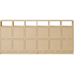 Muuto Stacked Storage Sideboard - Configuration 1, eiche natur
