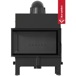 Luftkamin FLOKI M links mit schwarzem Thermotec und Selbstschließung