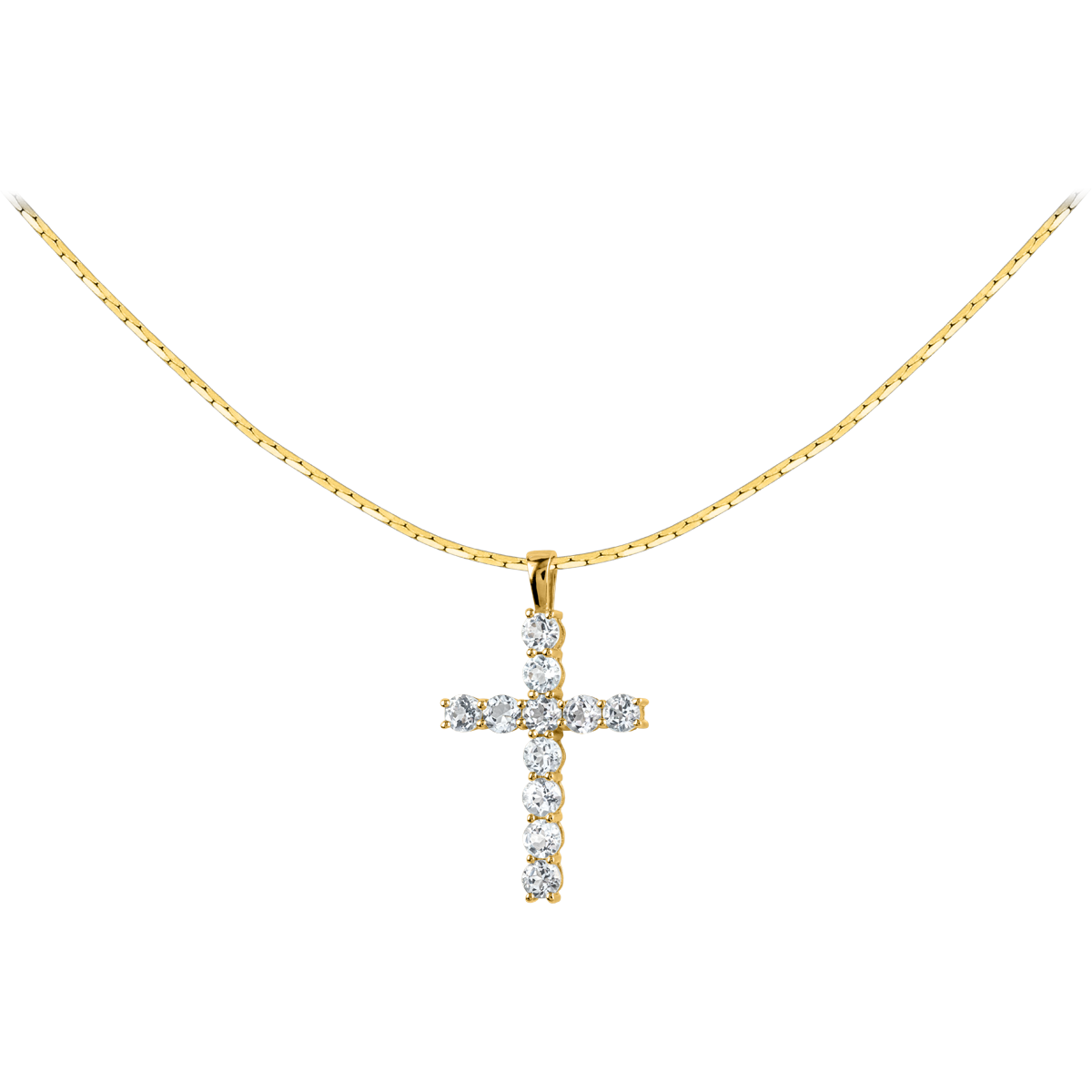 Jacques Lemans Kette Sterlingsilber vergoldet mit Zirkonia
