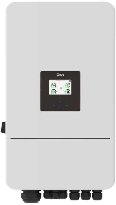 V-Tac Inverter Fotovoltaico Deye Trifase Ibrido 6kw On Grid / Off Grid Doppio Mppt Lcd Touch Wi-Fi Ta Inclusi Ip65 - Sun-6k-Sg05lp3-Eu-Sm2