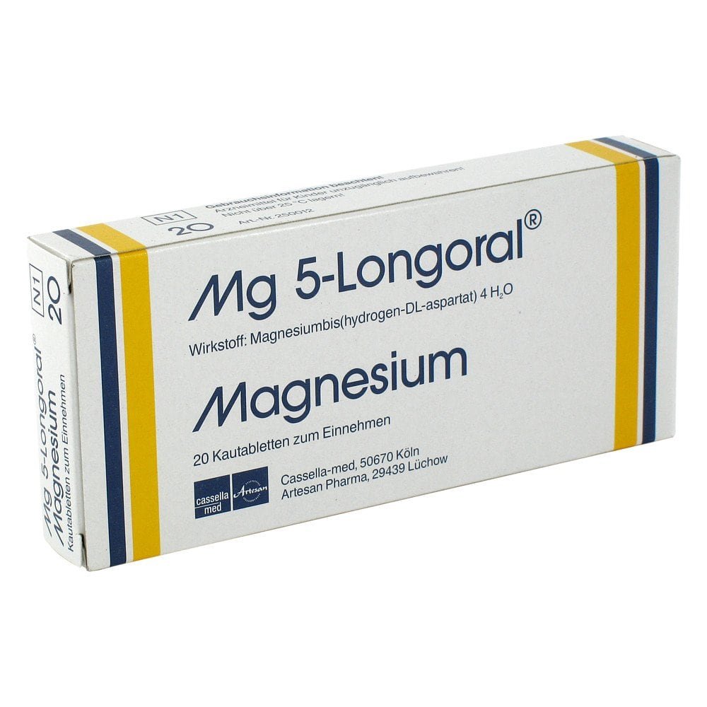 DROSSAPHARM GmbH Mg 5 Longoral Kautabletten 02494905
