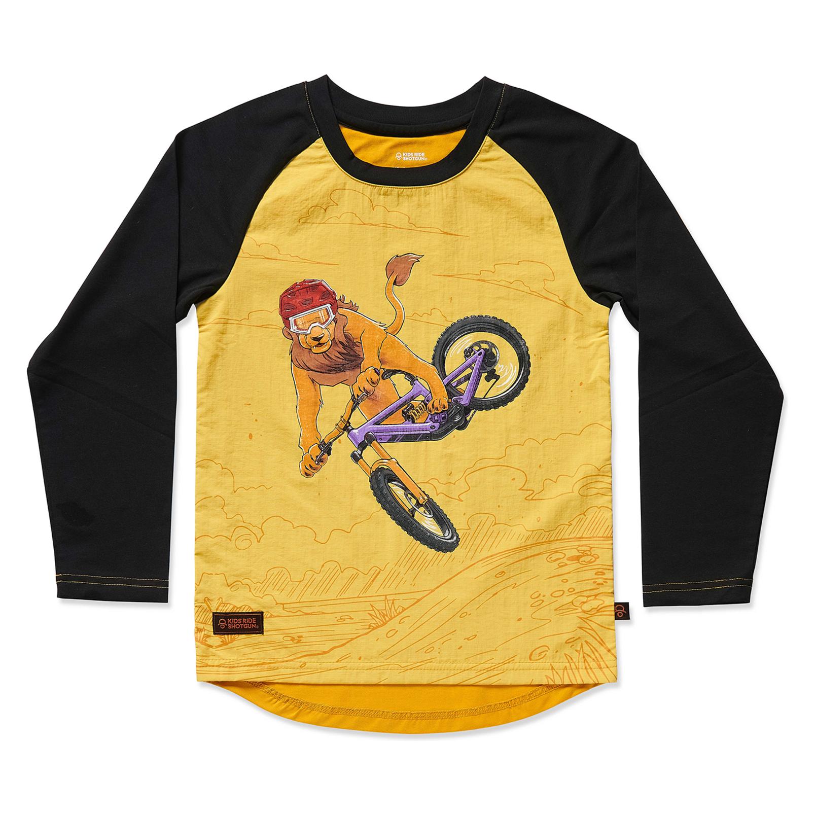 Kids Ride Shotgun Lion Windproof Kids MTB Jersey (110, 116) (24700072)