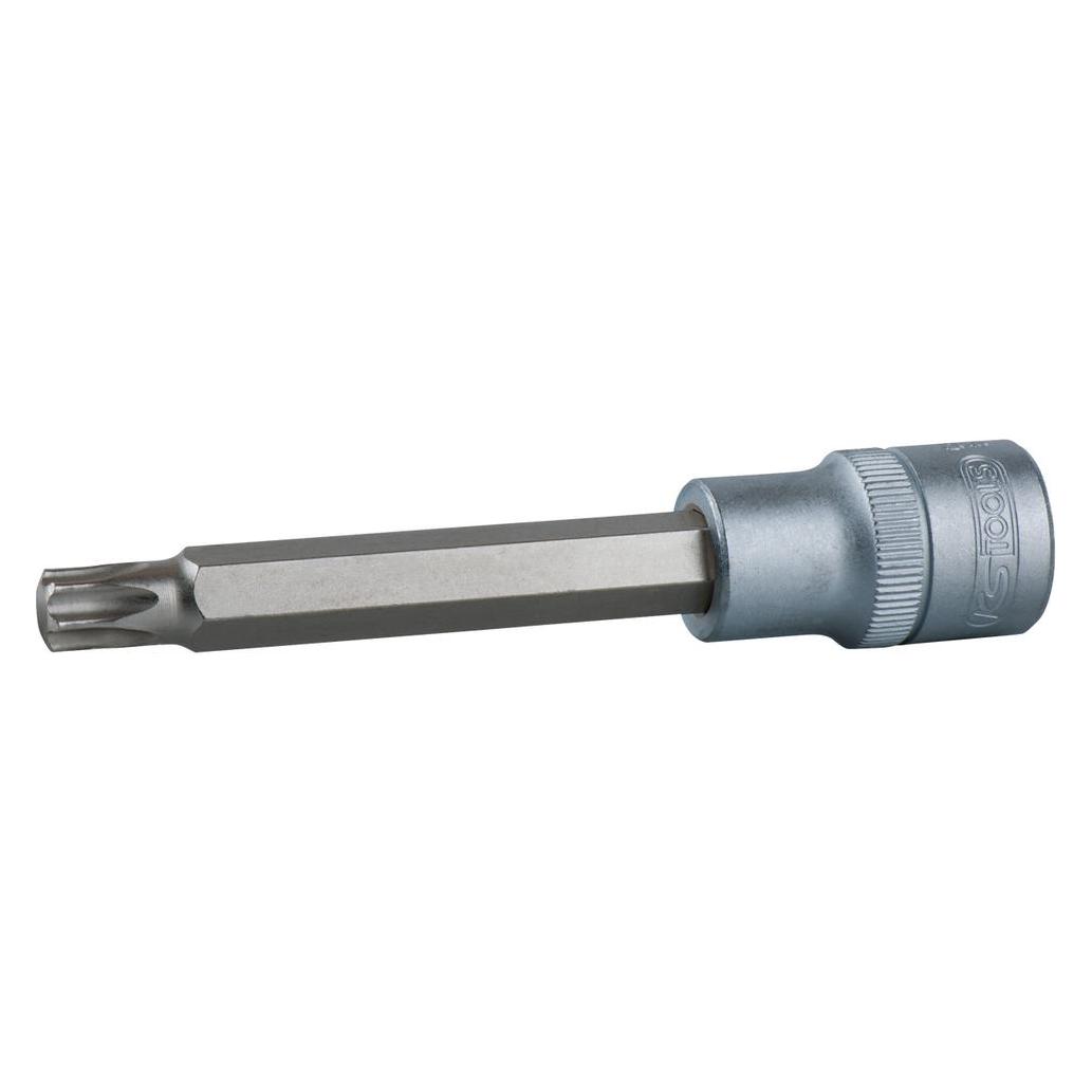 KS Tools Werkzeuge-Maschinen GmbH 1/2 Bit-Stecknuss Torx, lang, T30, auf Hänger (911.1524-E)